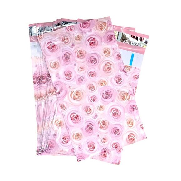 Poly Mailers 6x9 (25) New Roses Printed Shipping Poly Bags - Picture 1 of 2
